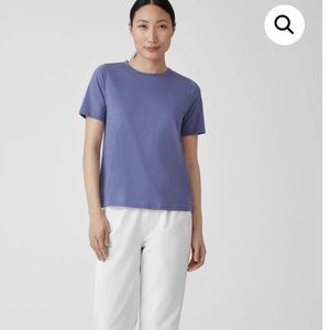 NWOT• Eileen Fisher • Women’s Short Sleeve Bud Tee Shirt Purple PP / Small